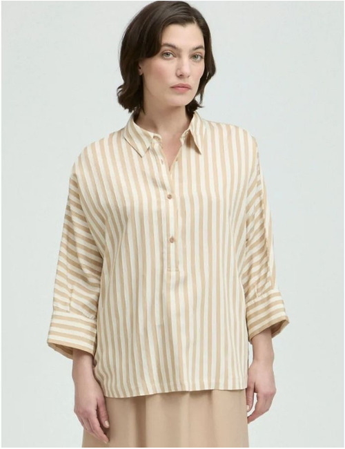 Xandres 3/4 mouw bloes beige