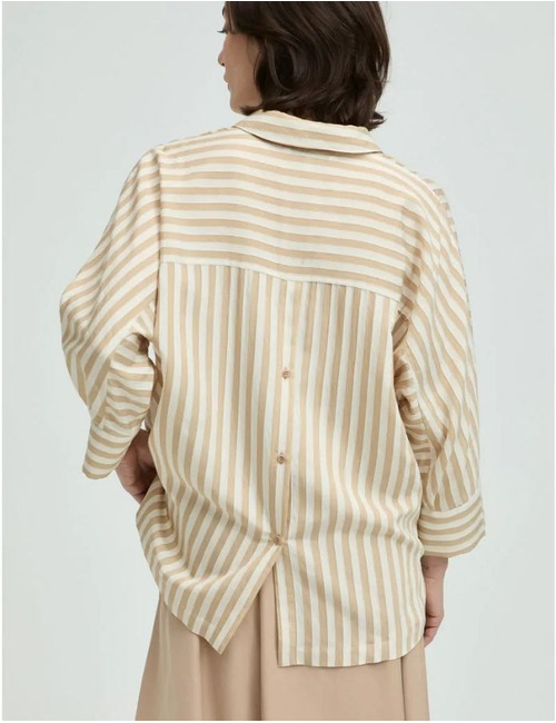 Xandres 3/4 mouw bloes beige