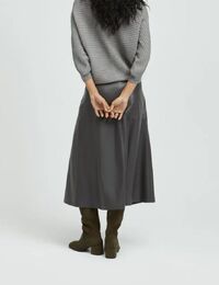Xandres midi rok grijs