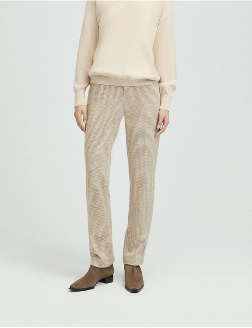 Xandres geklede broek beige