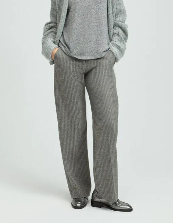 Xandres geklede broek grijs