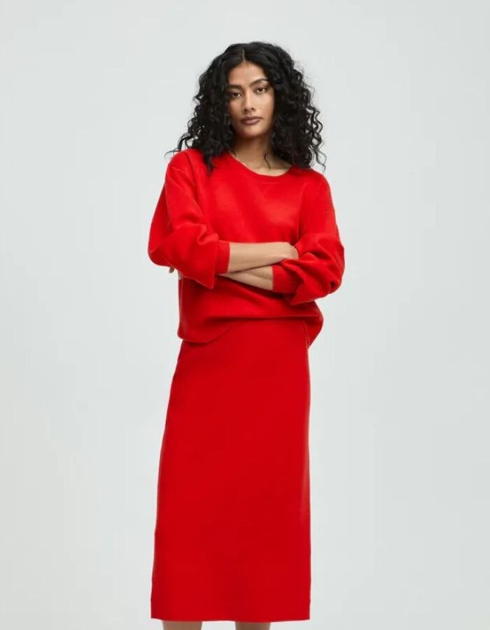 Xandres lange mouw pull rood