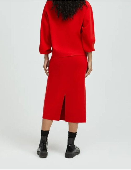 Xandres midi rok rood