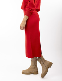 Xandres midi rok rood