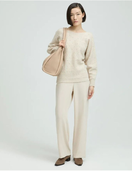 Xandres lange mouw pull ecru