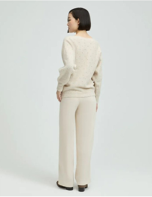 Xandres lange mouw pull ecru