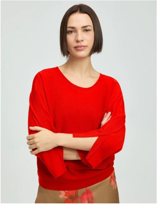 Xandres 3/4 mouw pull rood