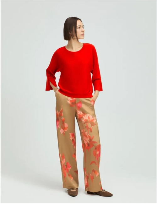 Xandres 3/4 mouw pull rood