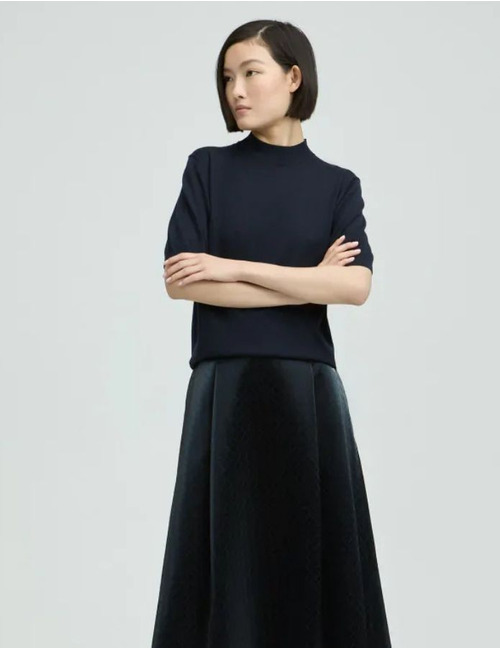 Xandres pull rolkraag marine
