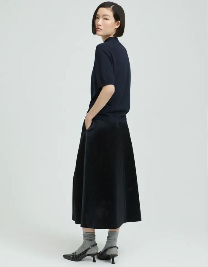 Xandres pull rolkraag marine