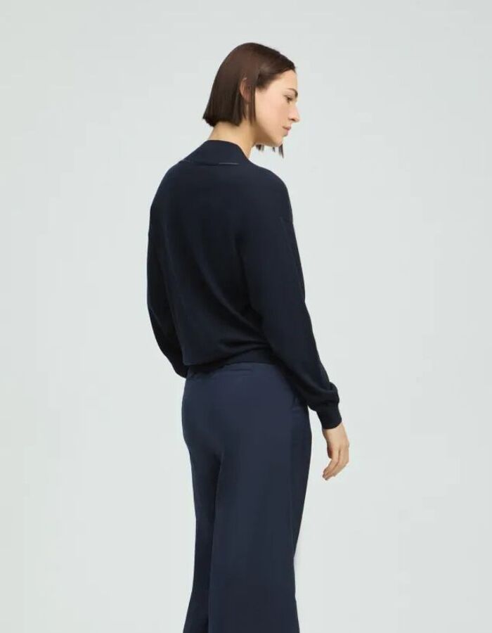Xandres lange mouw pull marine