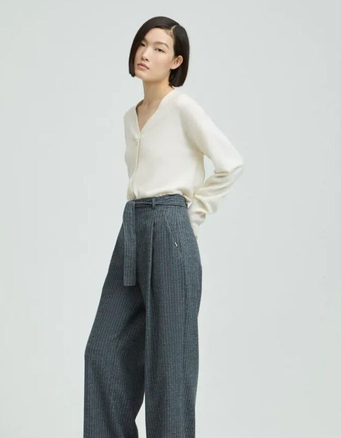 Xandres lange mouw pull ecru