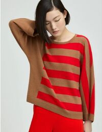 Xandres lange mouw pull camel