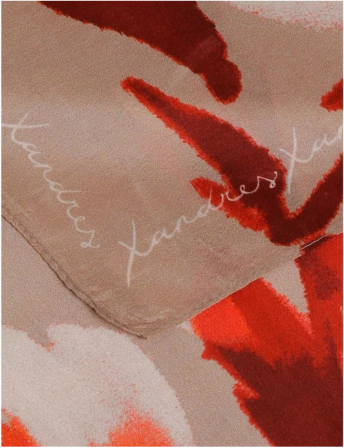 Xandres sjaals rood