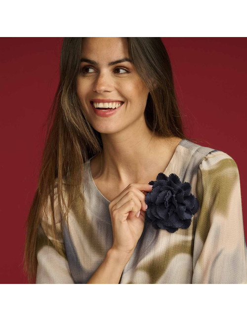Les Cordes broche navy