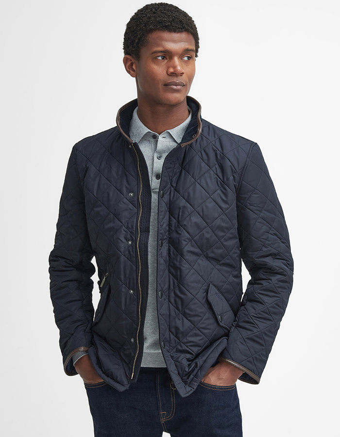 Barbour Powell Quilted Jas Donkerblauw