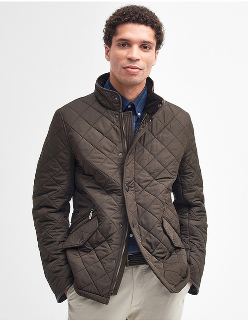 Barbour Powell Quilted Jas Olijf