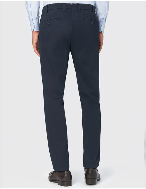 HILTL Tilo I chino in marine – Perfetto Twill, Slim Fit