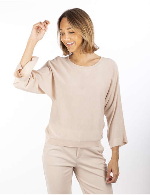 Xandres 3/4 mouw pull beige