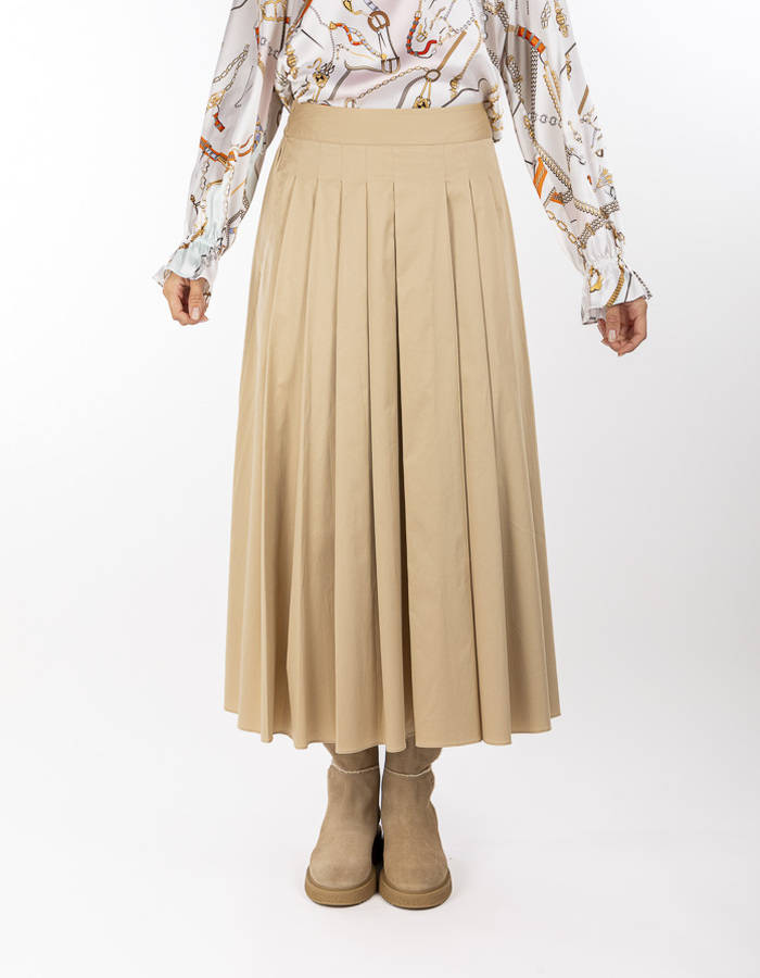 Herzen's midi rok beige