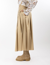 Herzen's midi rok beige