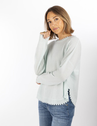 Herzen's lange mouw pull groen