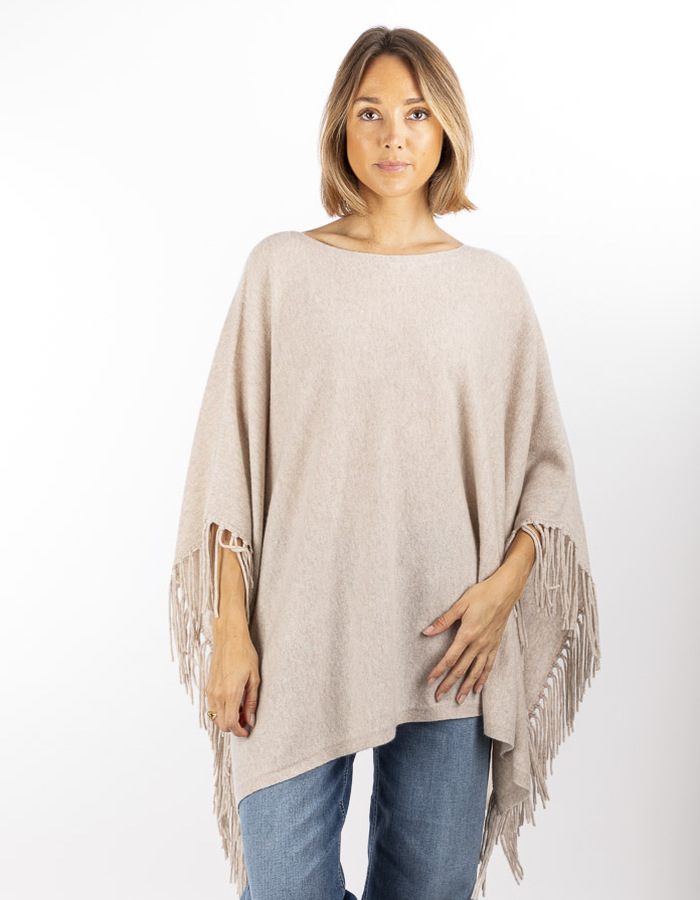 Herzen's korte mouw pull beige