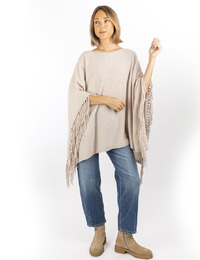 Herzen's korte mouw pull beige