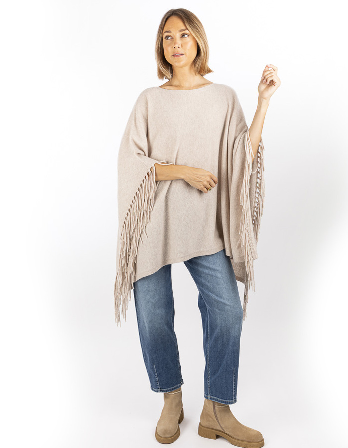 Herzen's korte mouw pull beige