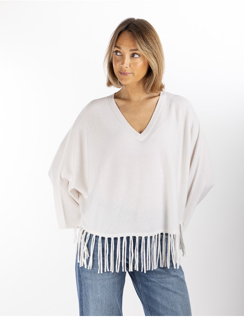 Herzen's korte mouw pull ecru