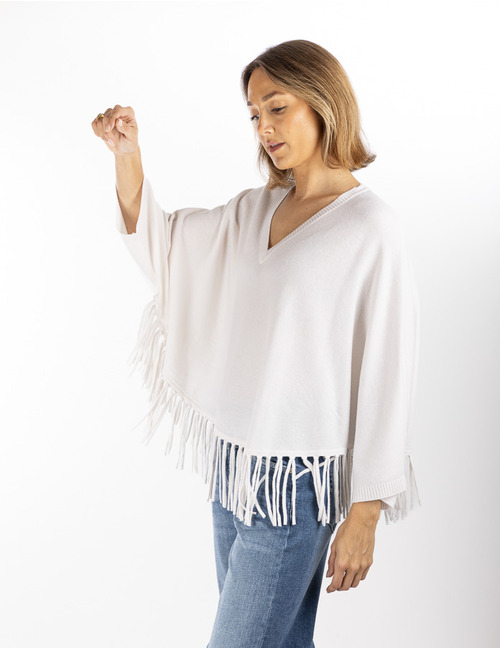Herzen's korte mouw pull ecru