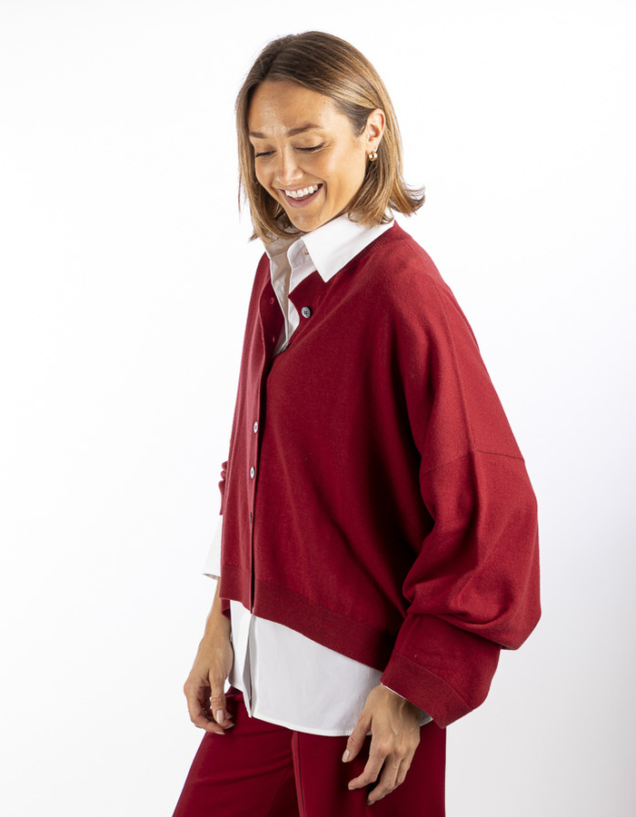 Liviana Conti lange mouw pull rood