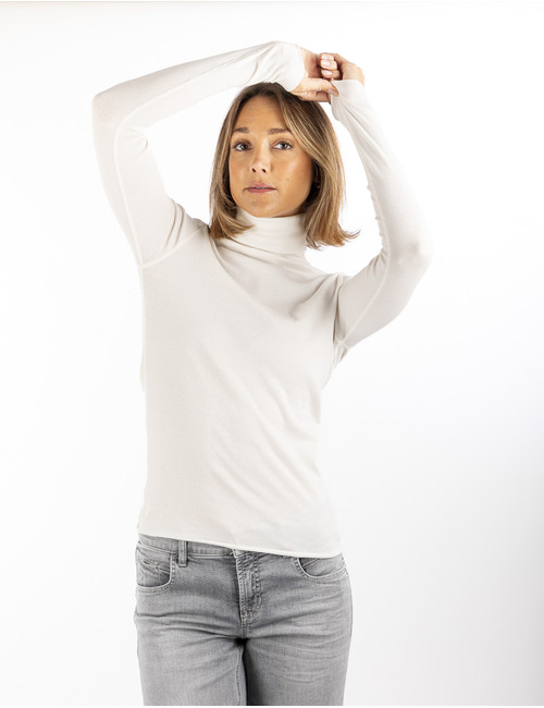 Ralph Lauren Dames pull rolkraag ecru