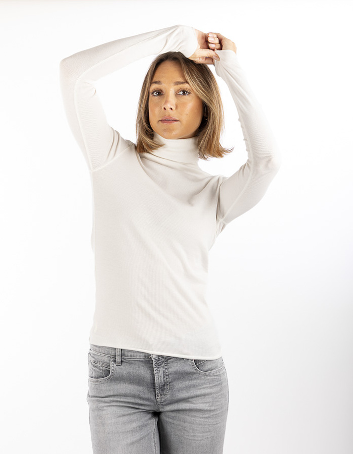 Ralph Lauren Dames pull rolkraag ecru