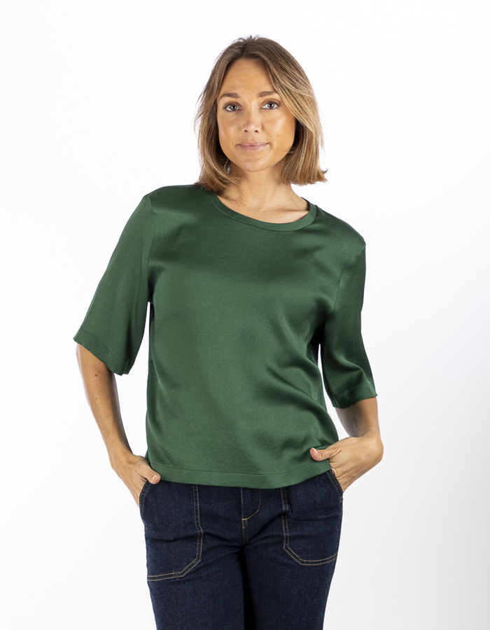 Drykorn lange mouw pull groen