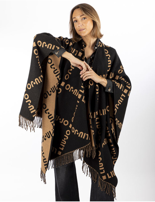 Liu Jo poncho zwart
