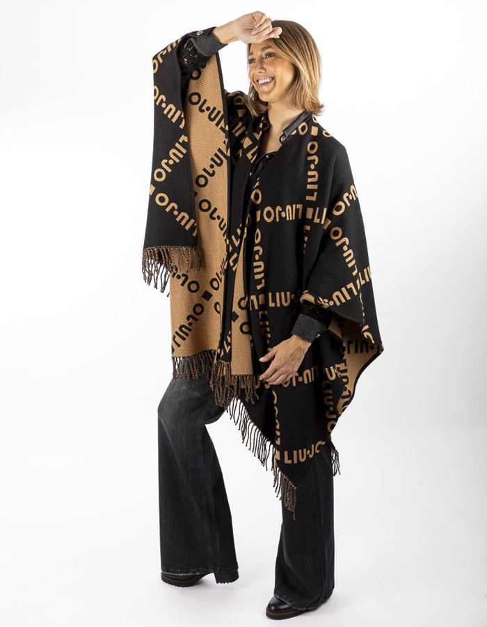 Liu Jo poncho zwart