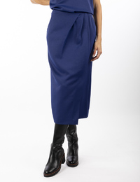 Drykorn lange rok blauw