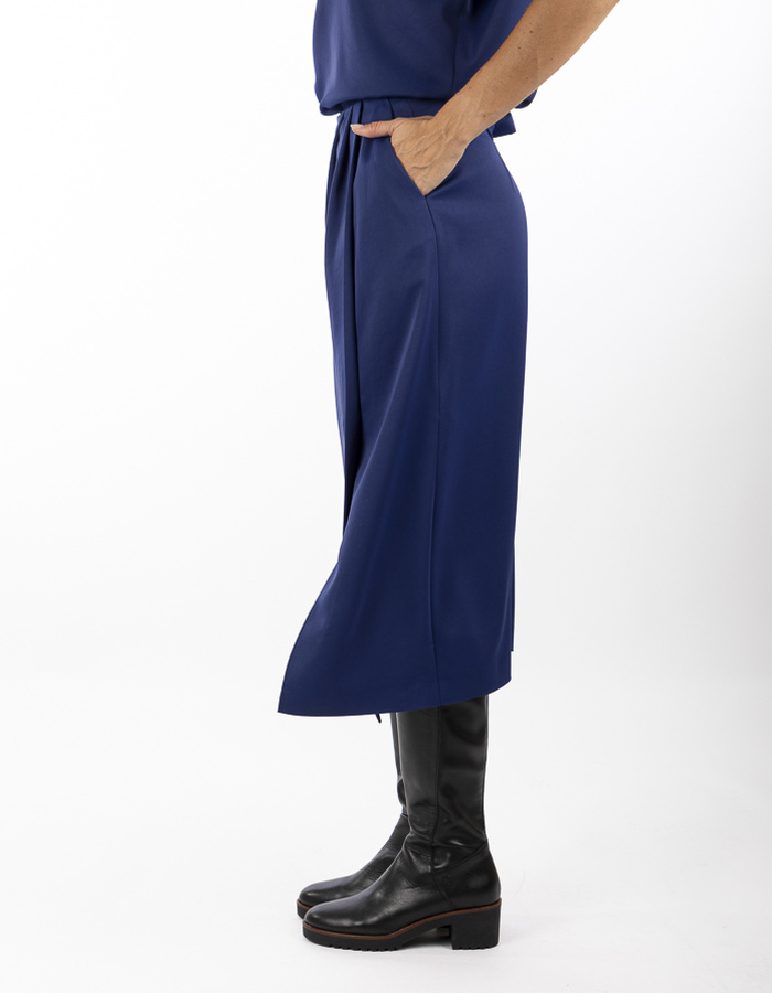 Drykorn lange rok blauw