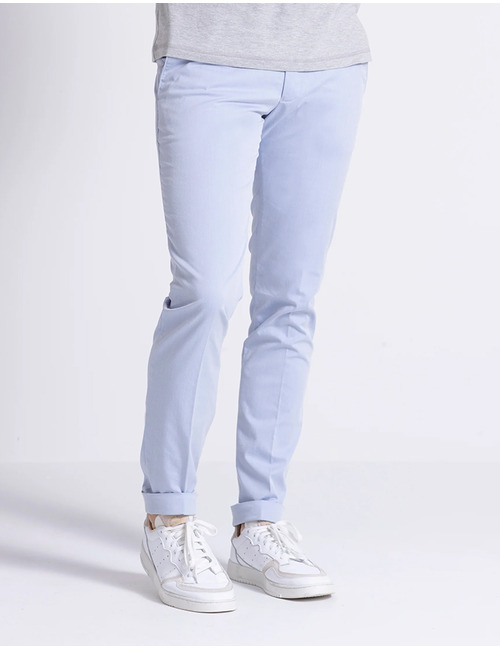 Slim Fit Chino – Seger – Light Blue