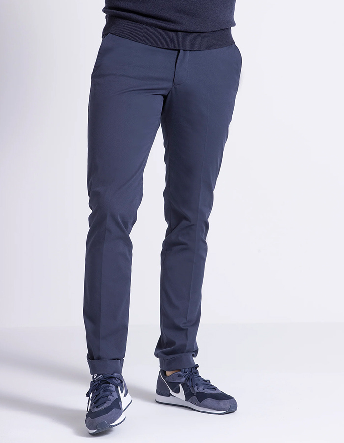 Slim Fit Chino – Seger – Blue