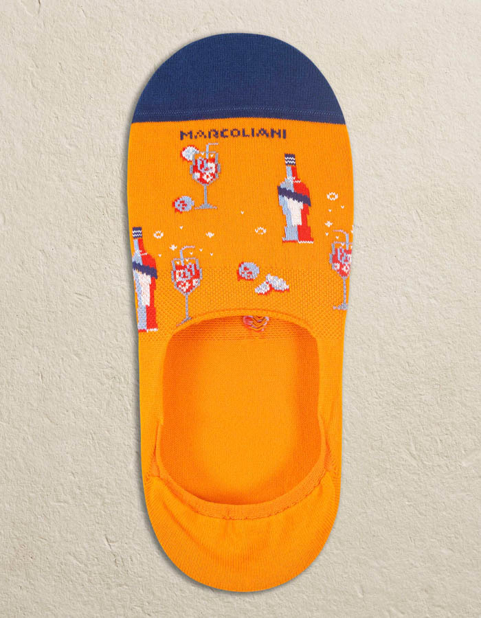 Invisible Touch sokken van Pima katoen – Spritz Orange