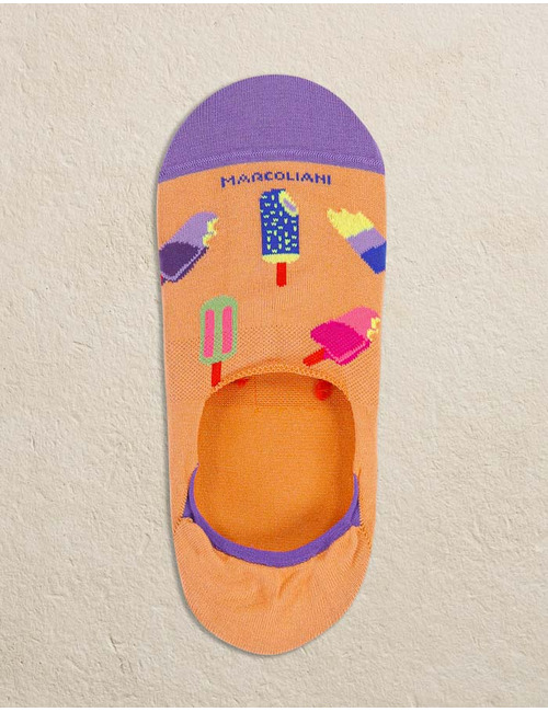  Invisible Touch sokken van Pima katoen – Peach