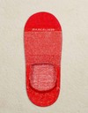 Invisible Touch sokken in piquéstructuur – Coral