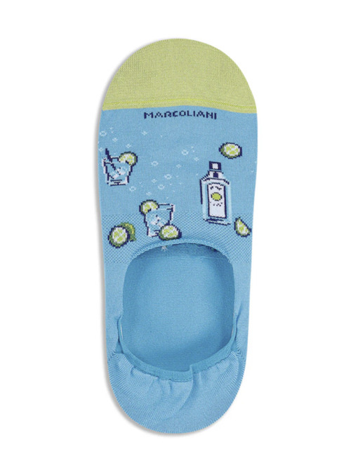 Invisible Touch sokken van Pima katoen – Gin Tonic Turquoise