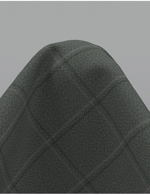 Regular-fit blazer in scheerwol met ruitdessin