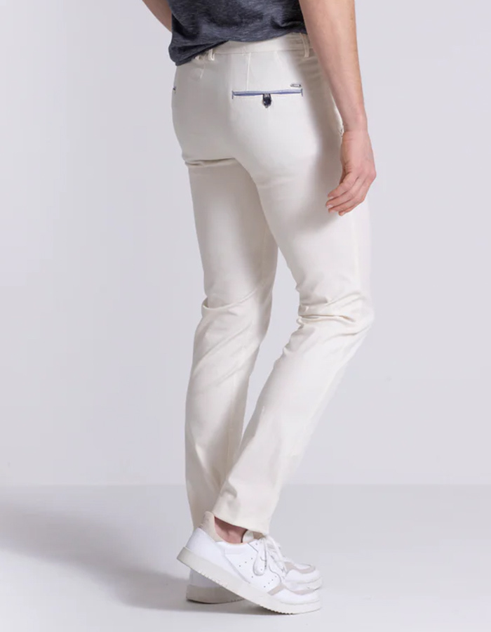 Slim Fit Broek – Sidney – Ivory