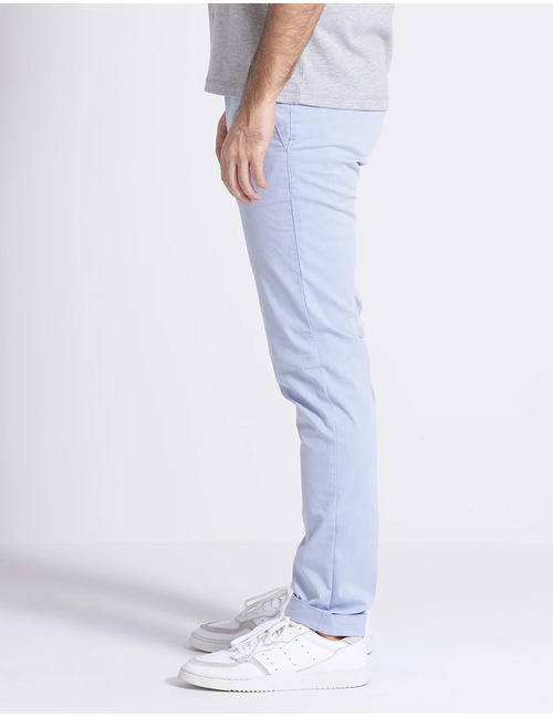 Slim Fit Chino – Seger – Light Blue