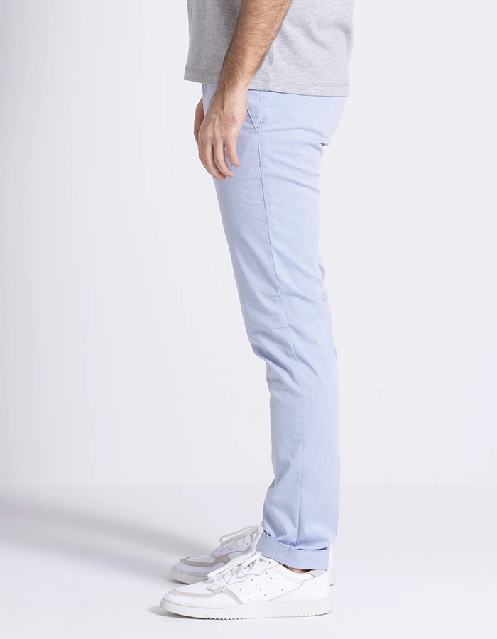 Slim Fit Chino – Seger – Light Blue