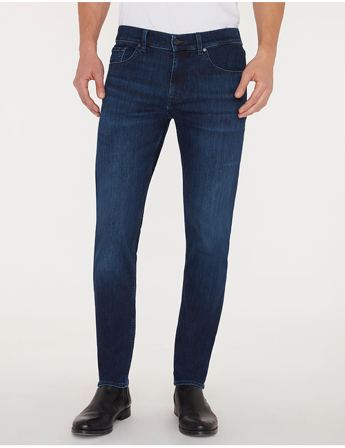 Slimmy Tapered Jeans – Donkerblauw – Luxe Performance